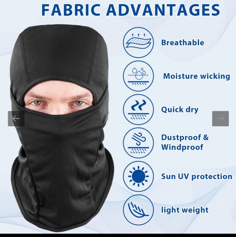 🆕 Sheverch Balaclava Unisex Purple Face/Ski Mask Motorcycle, Cycling, NEW - Picture 5 of 7